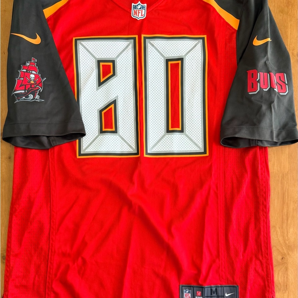 NFL Red and Black Nike Jersey Patch Detail